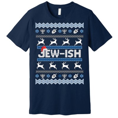 Ugly Hanukkah Sweater Jew-ish Santa Premium T-Shirt