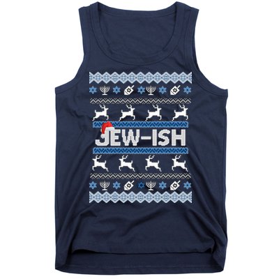 Ugly Hanukkah Sweater Jew-ish Santa Tank Top