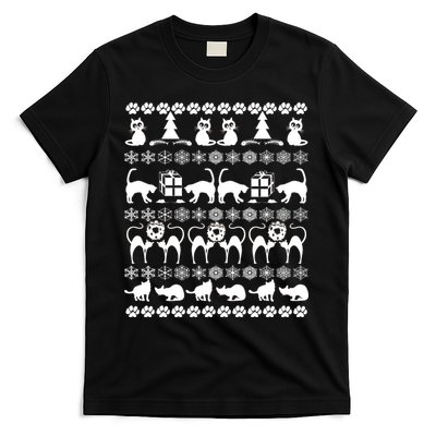 Ugly Kitty Cat Christmas Sweater T-Shirt