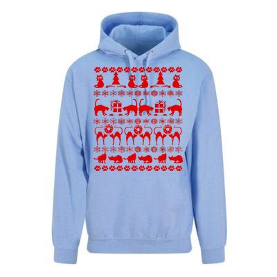 Ugly Kitty Cat Christmas Sweater Unisex Surf Hoodie