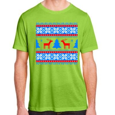 Ugly Reindeer Christmas Sweater Adult ChromaSoft Performance T-Shirt