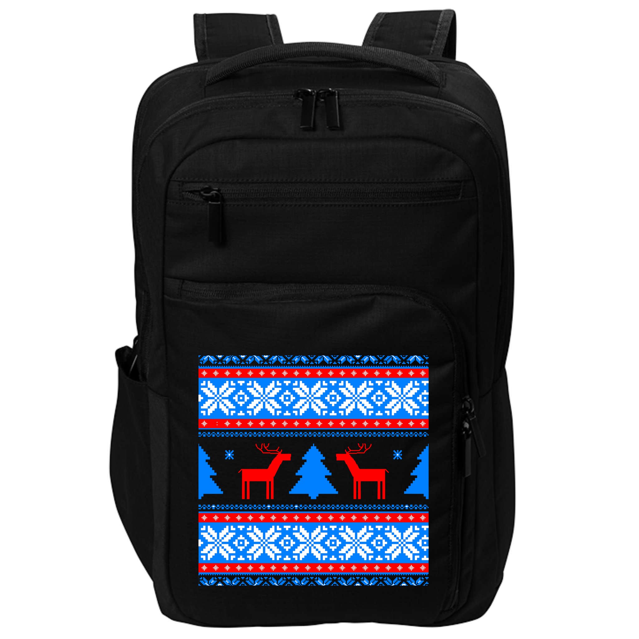 Ugly Reindeer Christmas Sweater Impact Tech Backpack