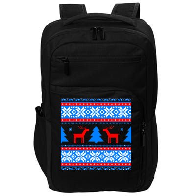 Ugly Reindeer Christmas Sweater Impact Tech Backpack