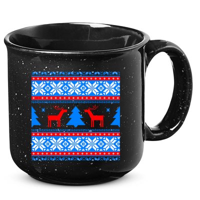 Ugly Reindeer Christmas Sweater 15oz Campfire Ceramic Mug