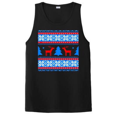 Ugly Reindeer Christmas Sweater PosiCharge Competitor Tank