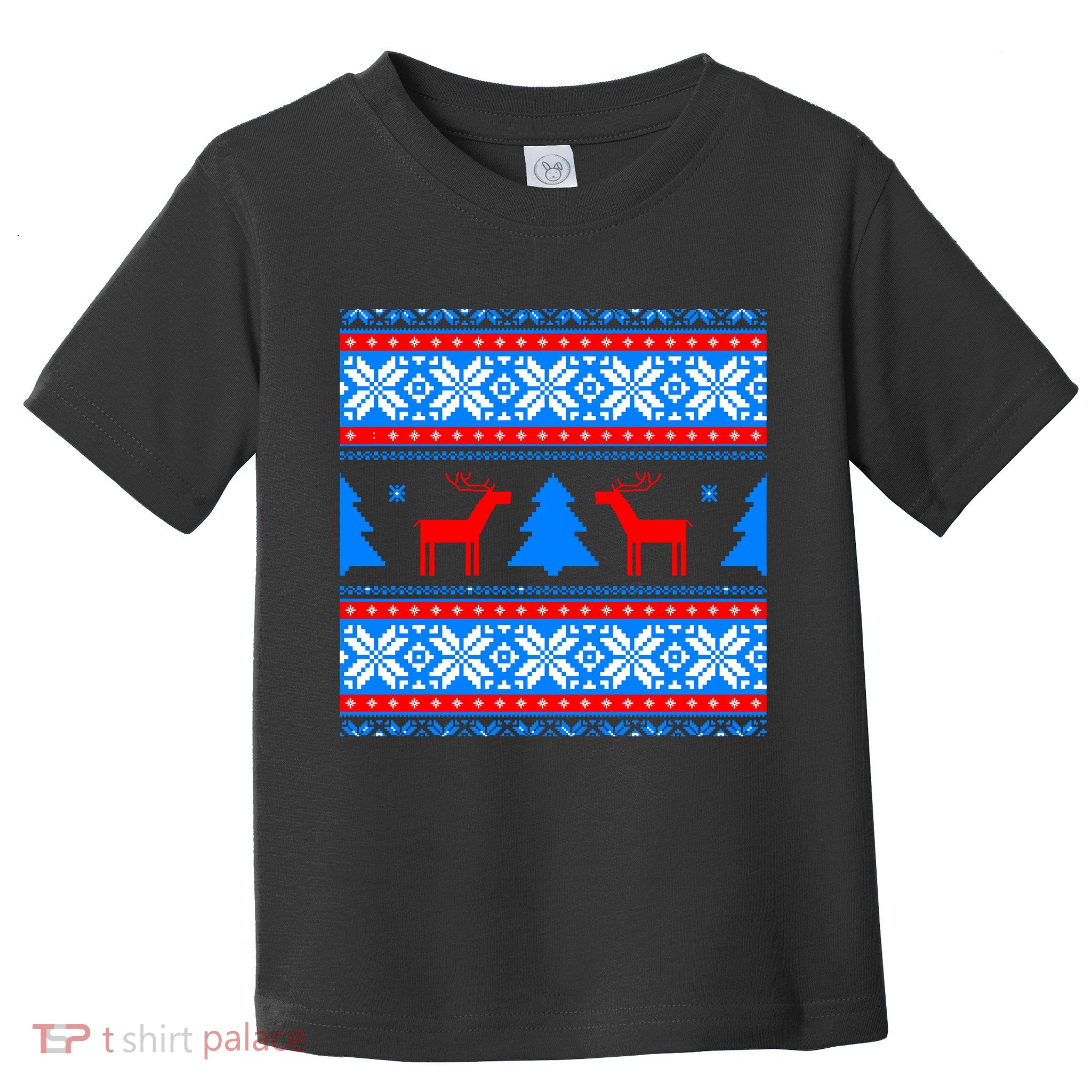 Ugly Reindeer Christmas Sweater Toddler T-Shirt