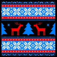 Ugly Reindeer Christmas Sweater Wool Snapback Cap