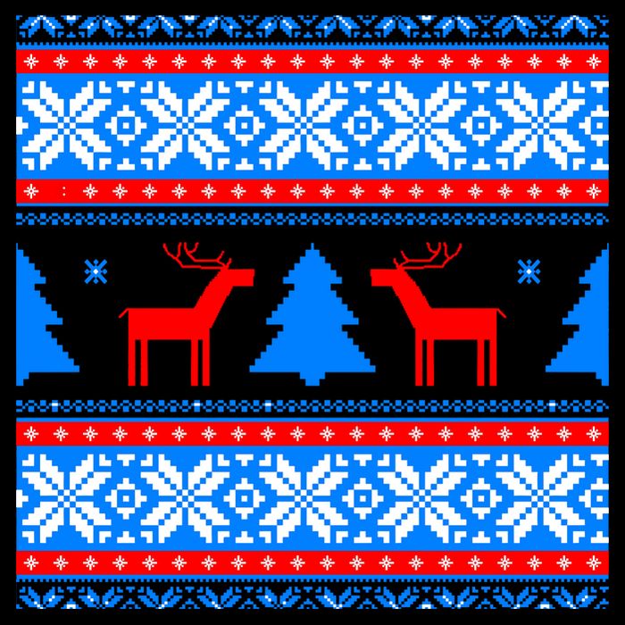 Ugly Reindeer Christmas Sweater Wool Snapback Cap