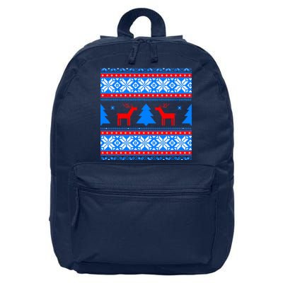 Ugly Reindeer Christmas Sweater 16 in Basic Backpack