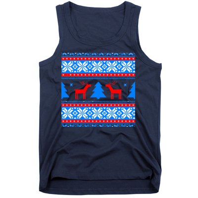 Ugly Reindeer Christmas Sweater Tank Top