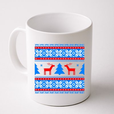 Ugly Reindeer Christmas Sweater Coffee Mug