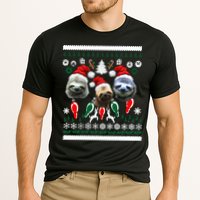 Ugly Sloth Christmas Sweater Cooling Performance Crew T-Shirt