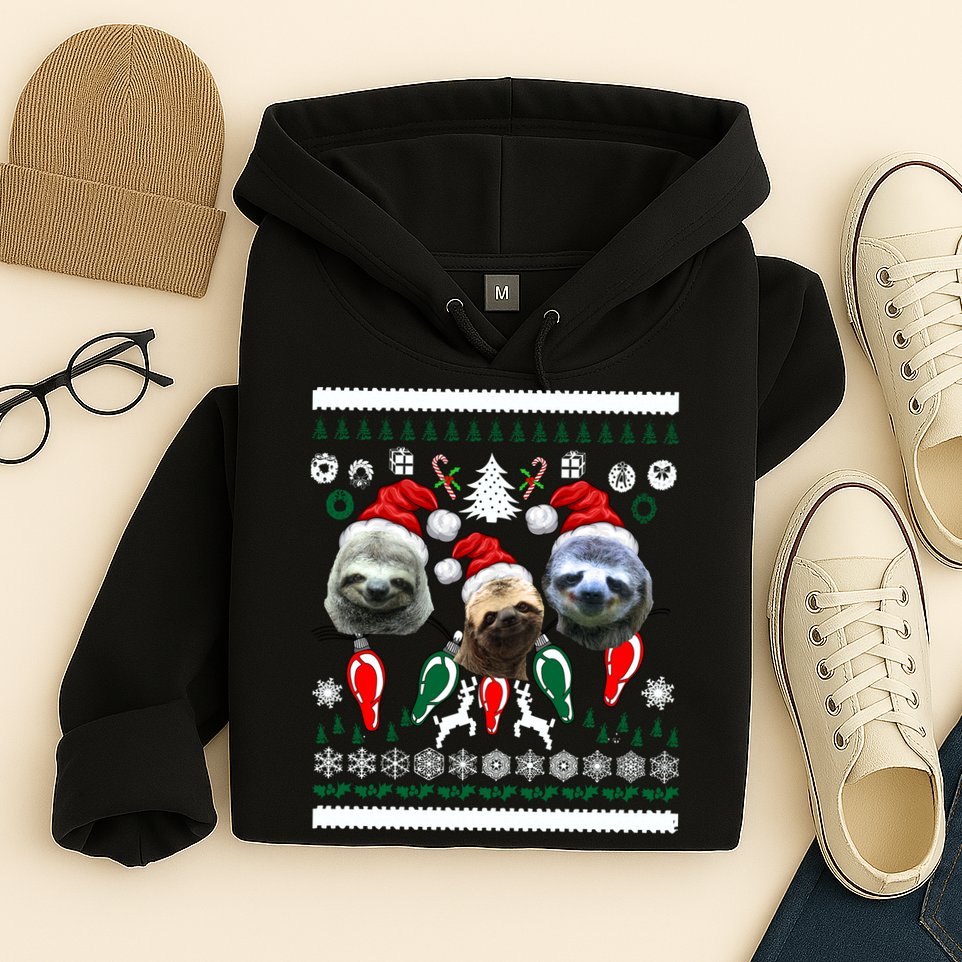 Ugly Sloth Christmas Sweater Hoodie