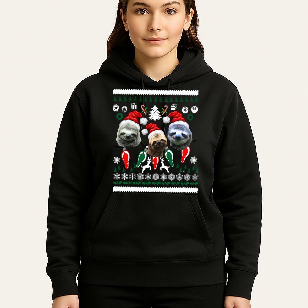 Ugly Sloth Christmas Sweater Hoodie