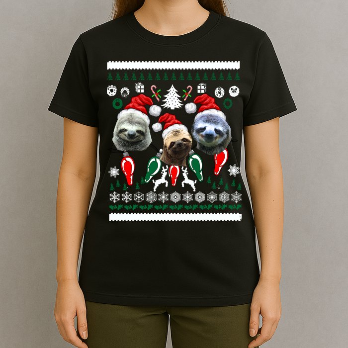 Ugly Sloth Christmas Sweater T-Shirt
