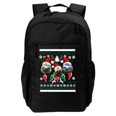 Ugly Sloth Christmas Sweater Backpack