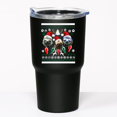 Ugly Sloth Christmas Sweater Tumbler