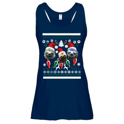 Ugly Sloth Christmas Sweater Ladies Essential Flowy Tank