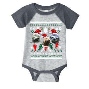 Ugly Sloth Christmas Sweater Infant Baby Jersey Bodysuit