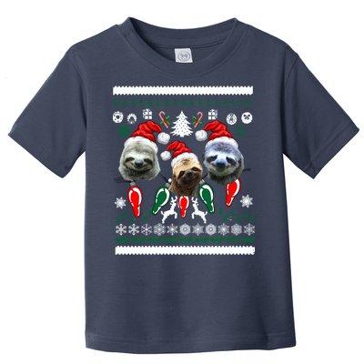 Ugly Sloth Christmas Sweater Toddler T-Shirt