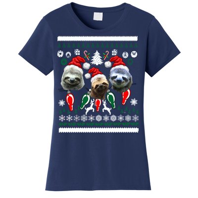 Ugly Sloth Christmas Sweater Women's T-Shirt