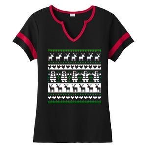 Ugly Snowman Christmas Sweater Ladies Halftime Notch Neck Tee