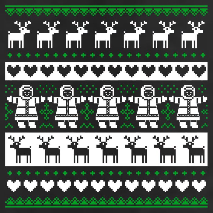 Ugly Snowman Christmas Sweater 7 Panel Mesh Trucker Snapback Hat