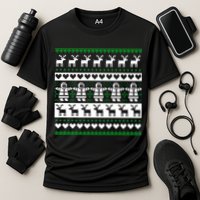 Ugly Snowman Christmas Sweater Cooling Performance Crew T-Shirt