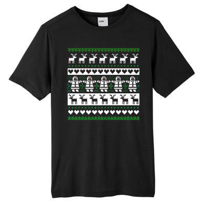 Ugly Snowman Christmas Sweater Tall Fusion ChromaSoft Performance T-Shirt