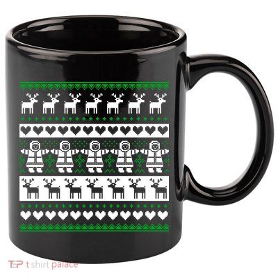 Ugly Snowman Christmas Sweater 11oz C Handle Ceramic Mug