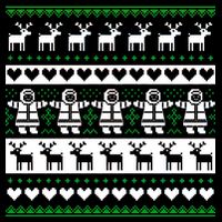 Ugly Snowman Christmas Sweater Flatbill Hat