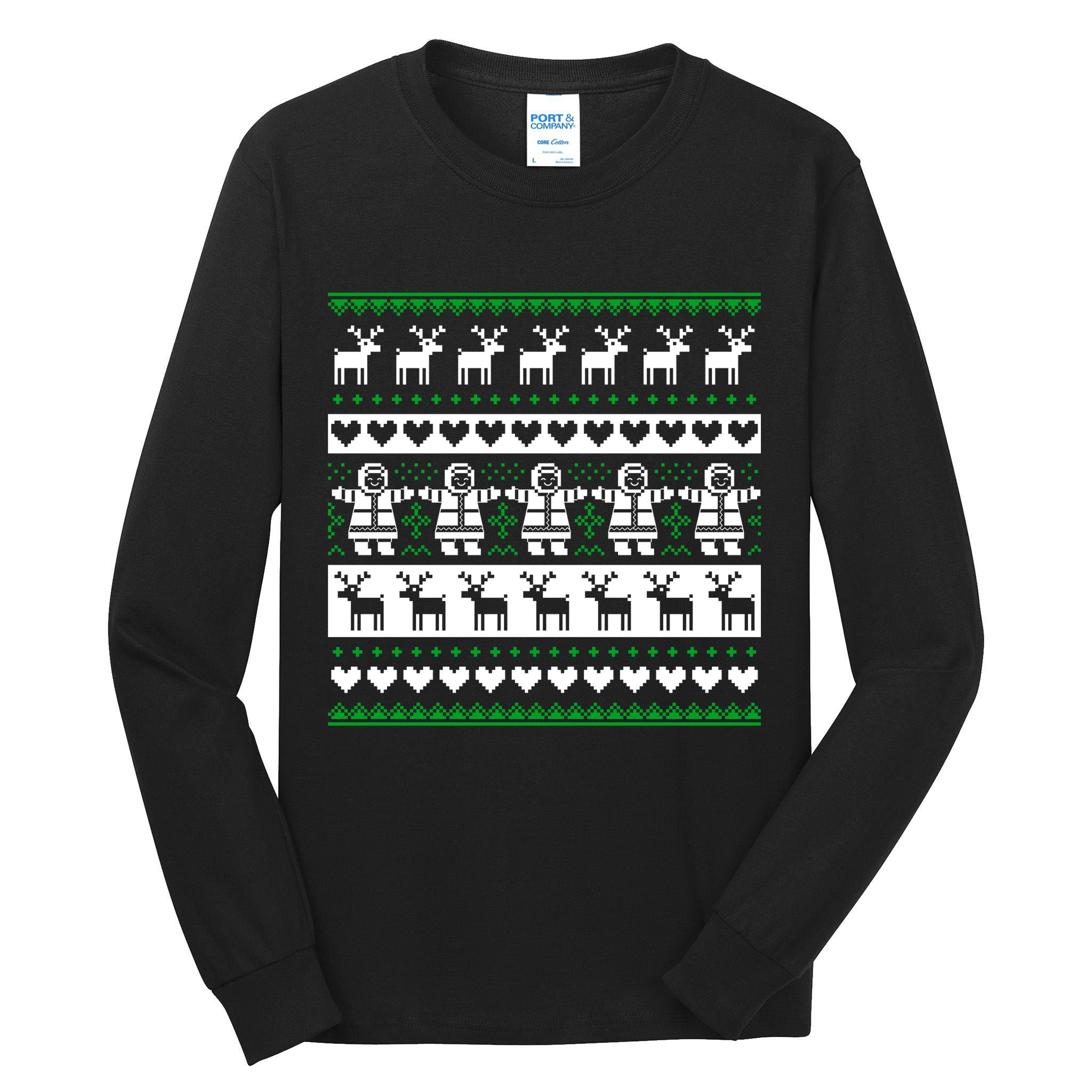 Ugly Snowman Christmas Sweater Tall Long Sleeve T-Shirt