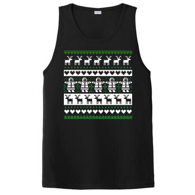 Ugly Snowman Christmas Sweater PosiCharge Competitor Tank