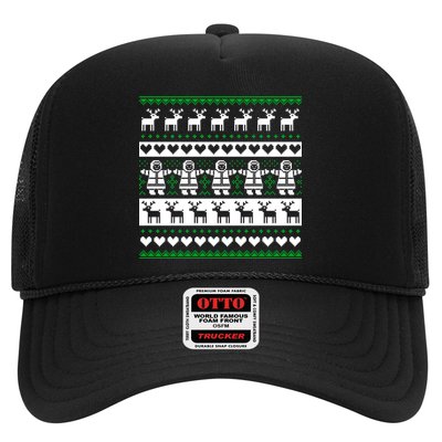 Ugly Snowman Christmas Sweater Trucker Hat