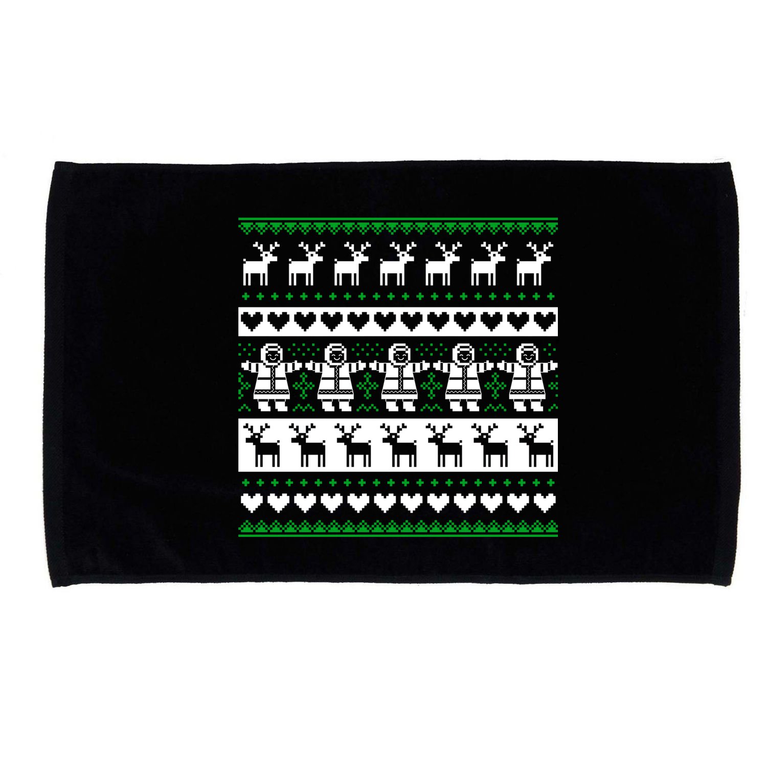 Ugly Snowman Christmas Sweater Microfiber Hand Towel