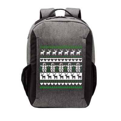 Ugly Snowman Christmas Sweater Vector Backpack