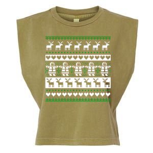 Ugly Snowman Christmas Sweater Garment-Dyed Women's Muscle Tee