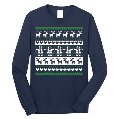 Ugly Snowman Christmas Sweater Long Sleeve Shirt