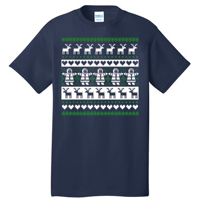 Ugly Snowman Christmas Sweater Tall T-Shirt