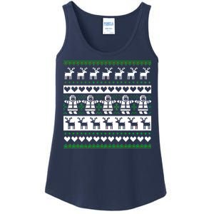 Ugly Snowman Christmas Sweater Ladies Essential Tank