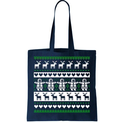 Ugly Snowman Christmas Sweater Tote Bag