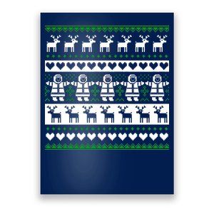 Ugly Snowman Christmas Sweater Poster