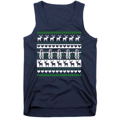 Ugly Snowman Christmas Sweater Tank Top