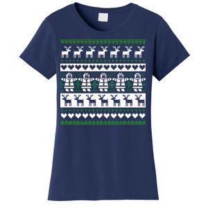 Ugly Snowman Christmas Sweater Women's T-Shirt