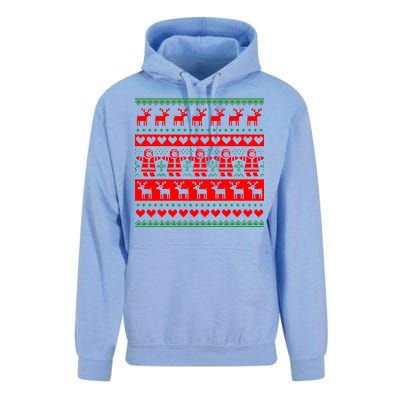 Ugly Snowman Christmas Sweater Unisex Surf Hoodie