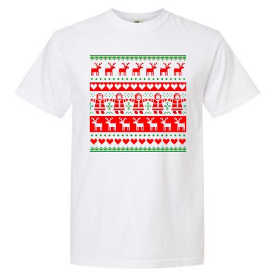 Ugly Snowman Christmas Sweater Garment-Dyed Heavyweight T-Shirt