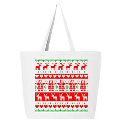 Ugly Snowman Christmas Sweater 25L Jumbo Tote