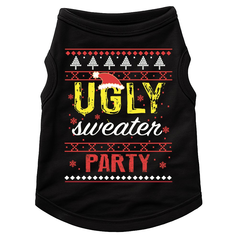 Ugly Sweater Party Funny Christmas Sweater Doggie Tank