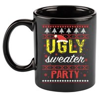 Ugly Sweater Party Funny Christmas Sweater 11oz C Handle Ceramic Mug