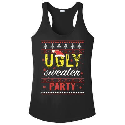 Ugly Sweater Party Funny Christmas Sweater Ladies PosiCharge Competitor Racerback Tank